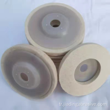 Parlatma 4 inç 100x16mm yün keçe tekerleği